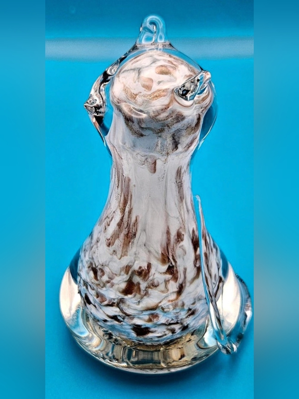 Vintage Carl Kraft Art Glass Cat Figurine Paperweight